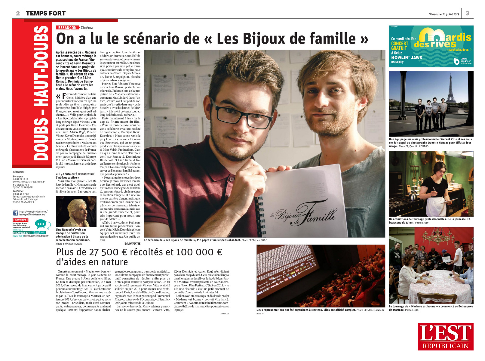 L'Est Républicain : On a lu Les bijoux de famille